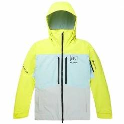 AK Burton Gore-Tex Swash Snowboardjacke Limeade/Ballad Blue/Cloud Gray Herren