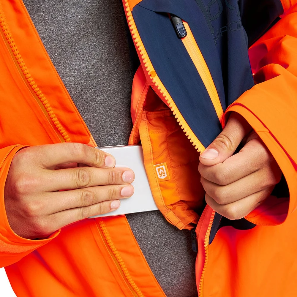 AK Burton Gore-Tex Cyclic Schneejacke Clownfish Orange/Dress Blue Herren – Bild 4