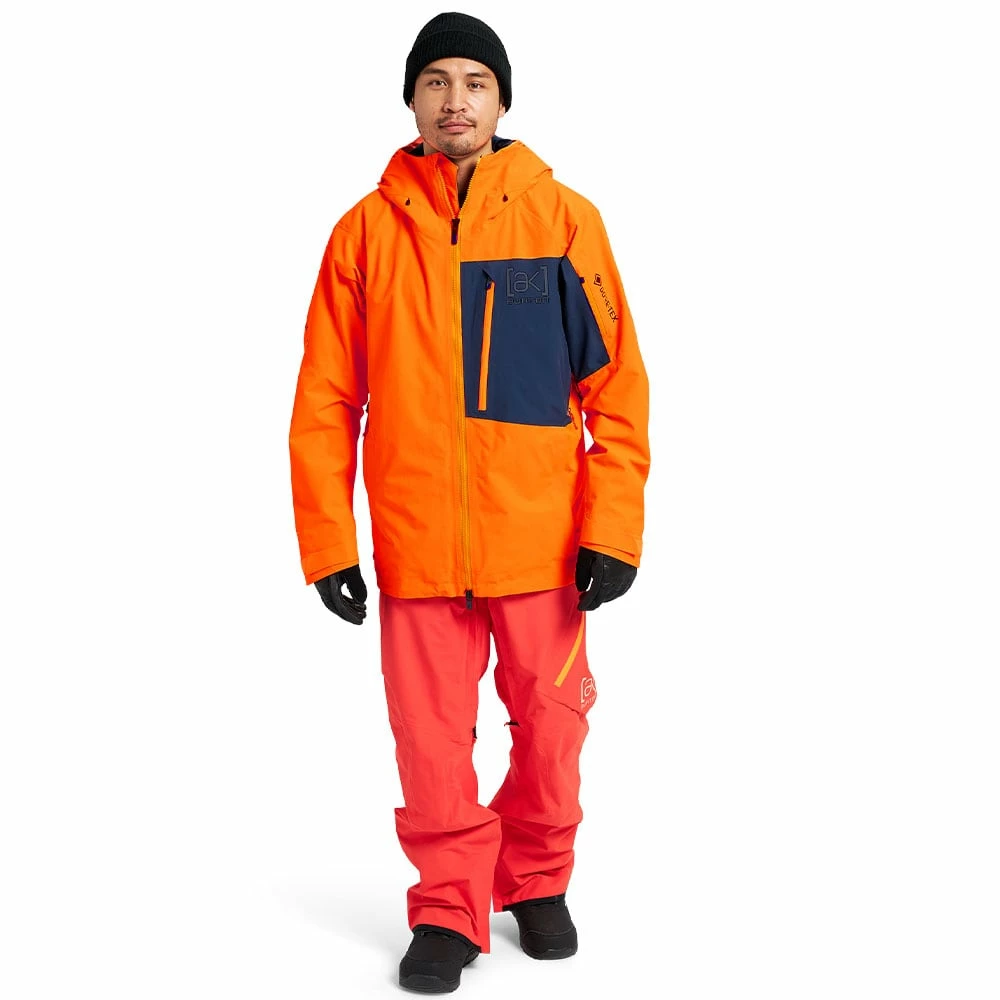 AK Burton Gore-Tex Cyclic Schneejacke Clownfish Orange/Dress Blue Herren – Bild 7