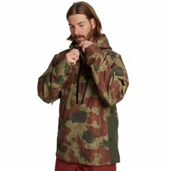 AK Burton Gore-Tex Velocity Wintersportjacke Martini Olive Telo Camo Herren