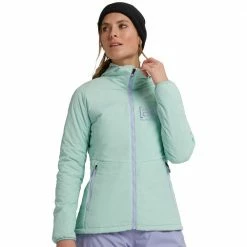 AK Burton Helium Hooded Insulated Stretchjacke Faded Jade Damen