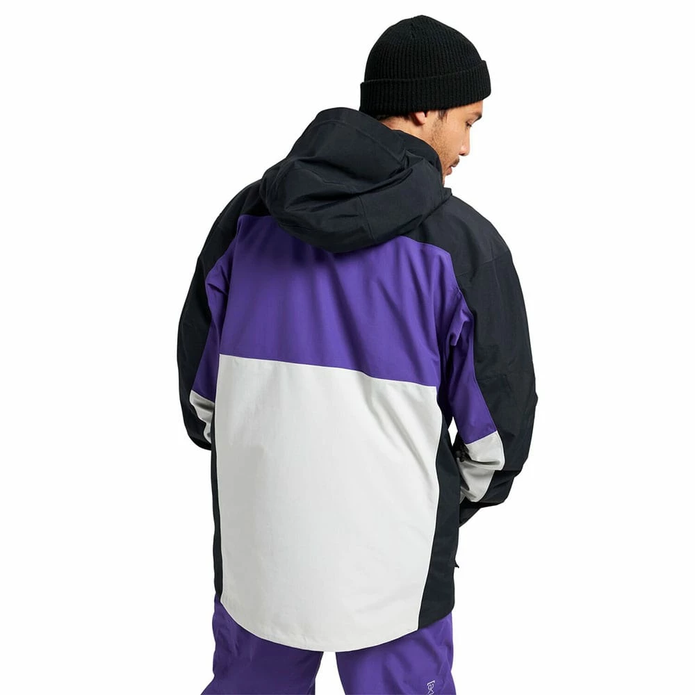 AK Burton Gore-Tex Swash Schneejacke True Black/Prism Violet/Lunar Grey Herren – Bild 4