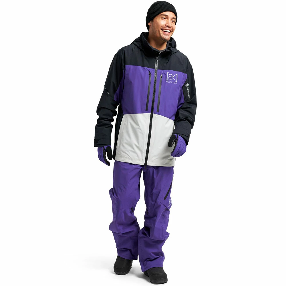 AK Burton Gore-Tex Swash Schneejacke True Black/Prism Violet/Lunar Grey Herren – Bild 5