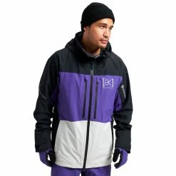 AK Burton Gore-Tex Swash Schneejacke True Black/Prism Violet/Lunar Grey Herren