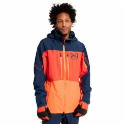 AK Burton Gore-Tex Swash Skijacke Dress Blue/Fiesta Red/Clownfish Orange Herren