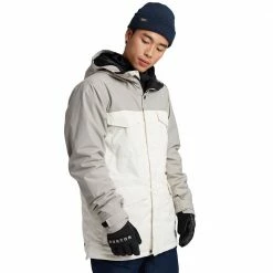 Burton Covert Snowboardjacke Iron Gray/Stout White Herren