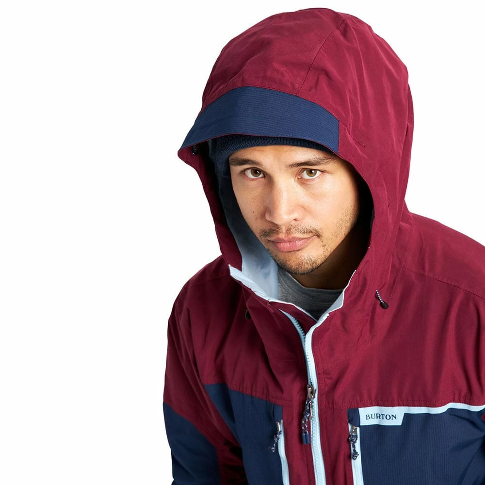 Burton Frostner Snowboardjacke Mulled Berry/Dress Blue Herren – Bild 3