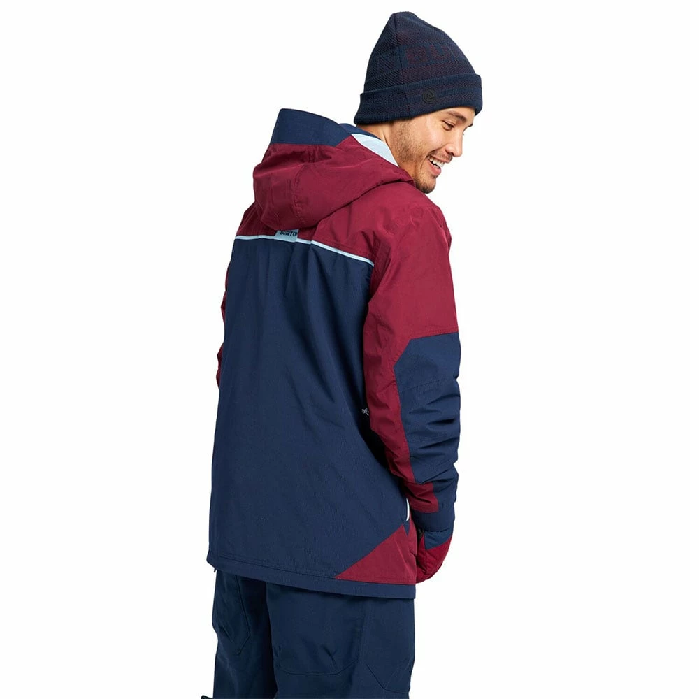 Burton Frostner Snowboardjacke Mulled Berry/Dress Blue Herren – Bild 5