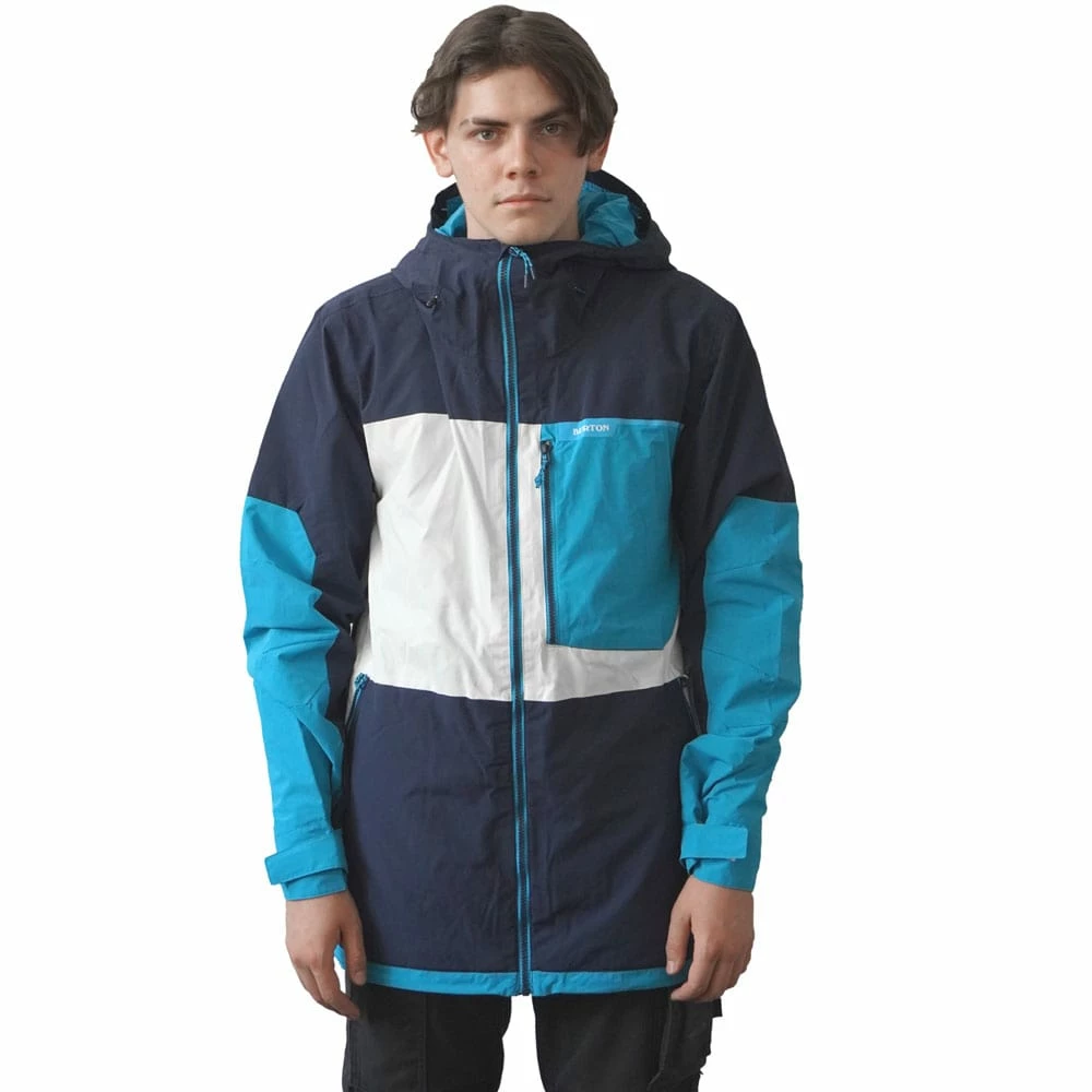 Burton Peasy Snowboard-Jacke Dress Blue/White/Baby Blue Herren