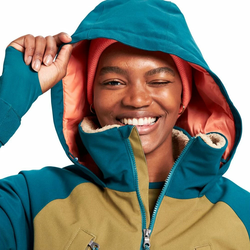 Burton Prowess Skijacke Shaded Spruce/Martini Olive/Persimmon Damen – Bild 3