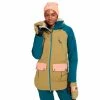 Burton Prowess Skijacke Shaded Spruce/Martini Olive/Persimmon Damen