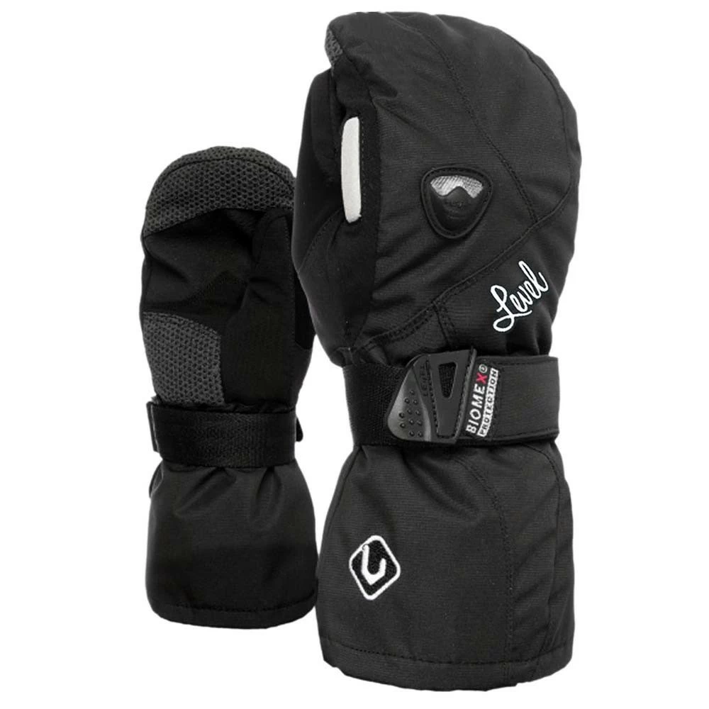 Level Butterfly Mitten Snowboardhandschuhe Black Damen