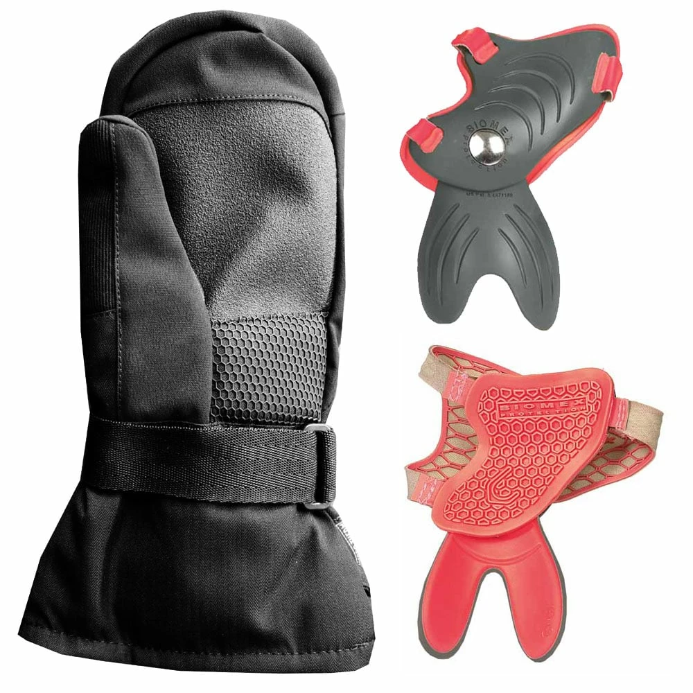 Level Fly Junior Mitten Fausthandschuhe Black Kinder – Bild 2