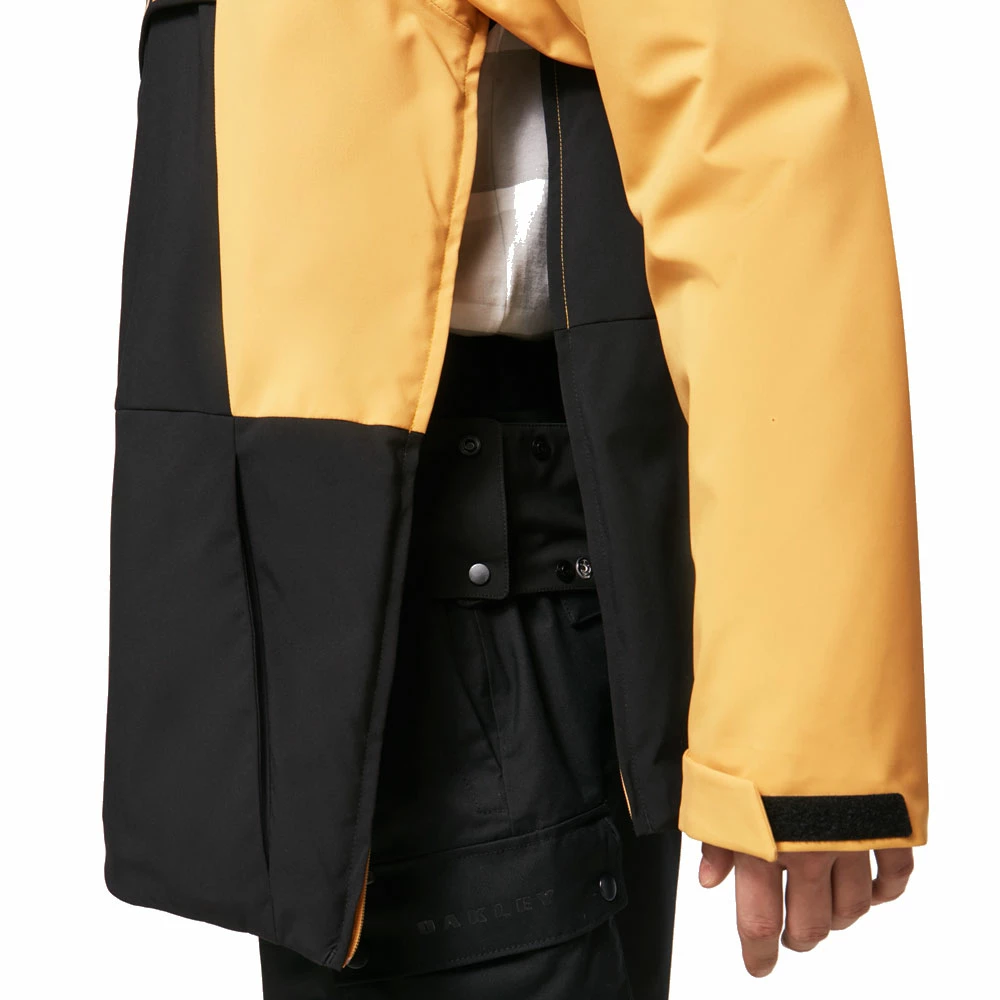 Oakley TNP Insulated Anorak Skiwindbreaker Blackout/Pure Gold Herren – Bild 4