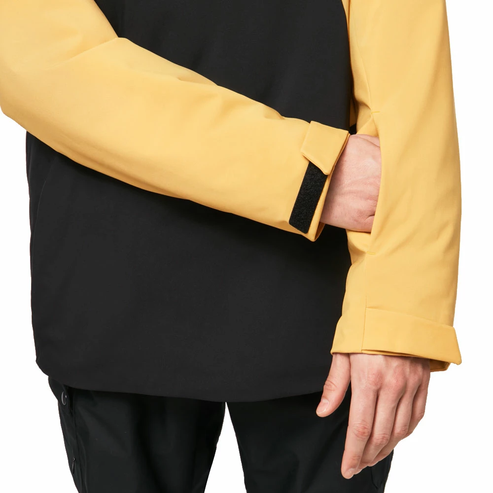 Oakley TNP Insulated Anorak Skiwindbreaker Blackout/Pure Gold Herren – Bild 5