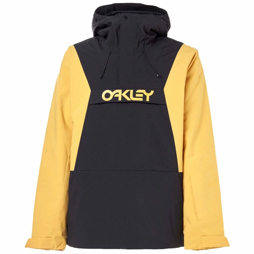 Oakley TNP Insulated Anorak Skiwindbreaker Blackout/Pure Gold Herren – Bild 6