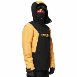Oakley TNP Insulated Anorak Skiwindbreaker Blackout/Pure Gold Herren