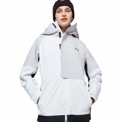 Oakley Camellia Insulated Snowboardjacke White/Grey Damen