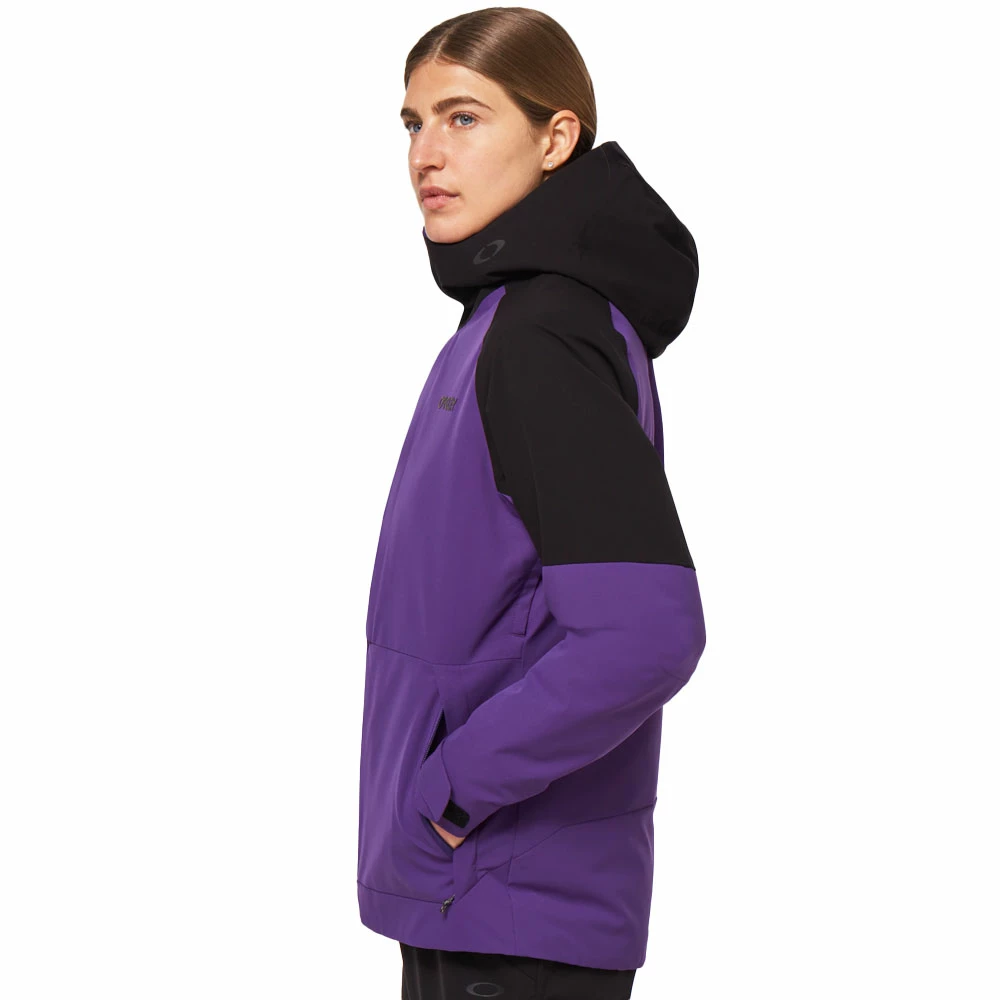 Oakley Camellia Insulated Skijacke Blackout/Deep Violet Damen – Bild 2