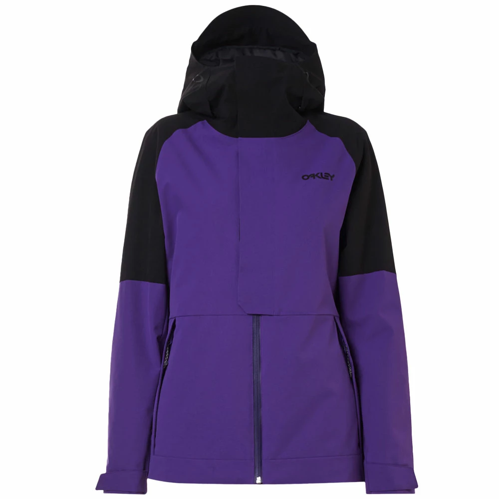 Oakley Camellia Insulated Skijacke Blackout/Deep Violet Damen – Bild 6