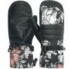 Picture Anna Mitts Fausthandschuhe Peonies Black Damen