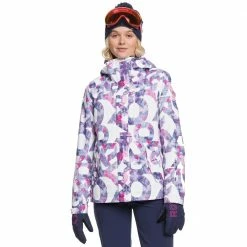Roxy Jetty Snowboardjacke Bright White Famous Alphabet Damen