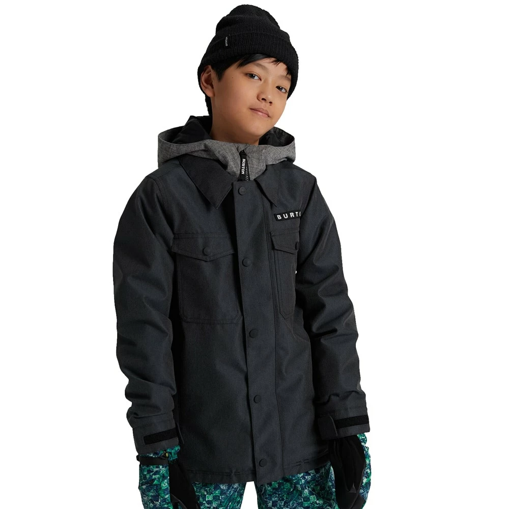 Burton Uproar Snowboard-Jacke Black Denim Kinder