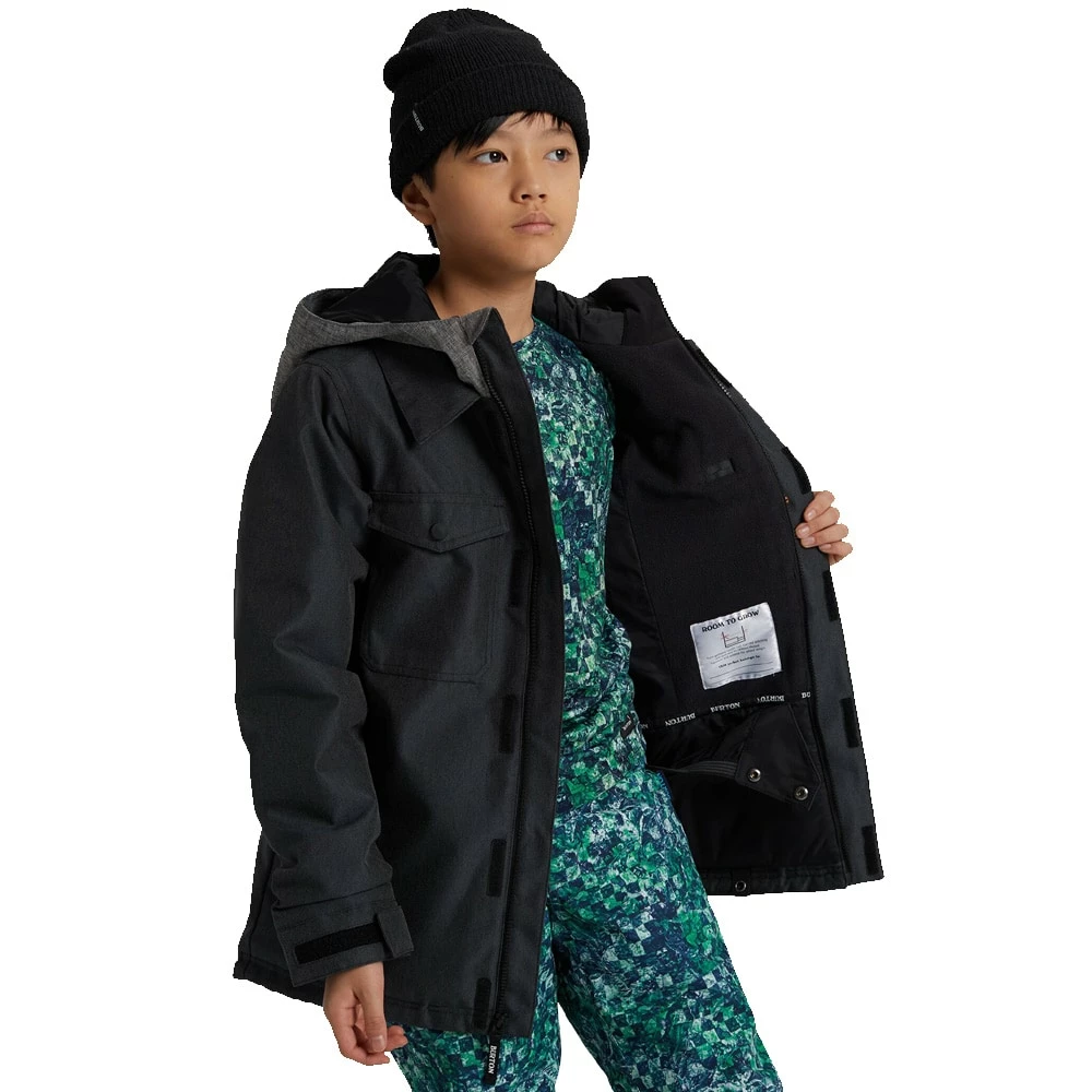 Burton Uproar Snowboard-Jacke Black Denim Kinder – Bild 3