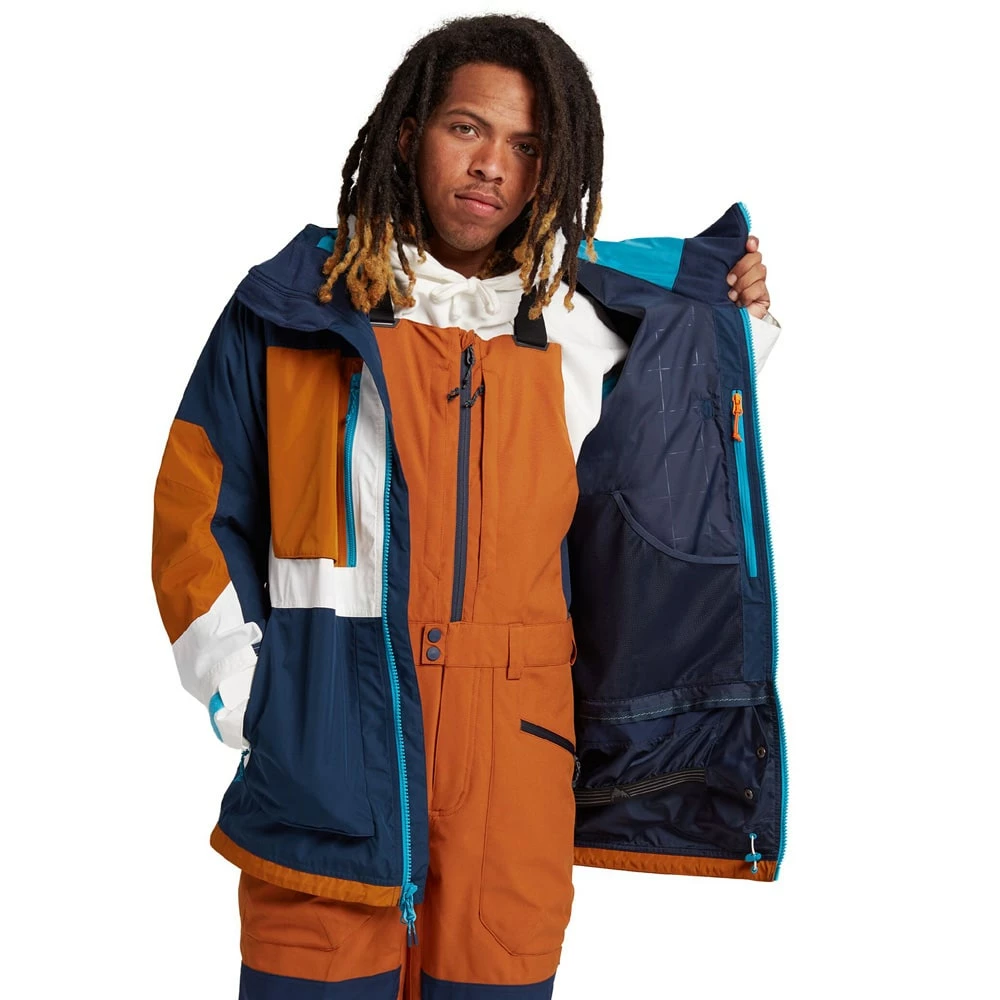 Burton Frostner Skijacke Dress Blue/True Penny/Stout White Herren – Bild 3