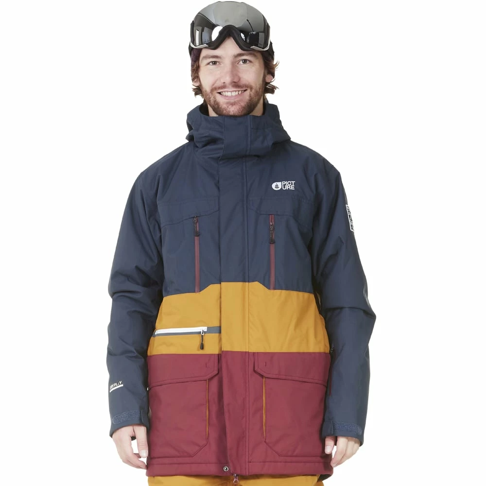 Picture Pure Snowboardjacke Dark Blue Camel Herren