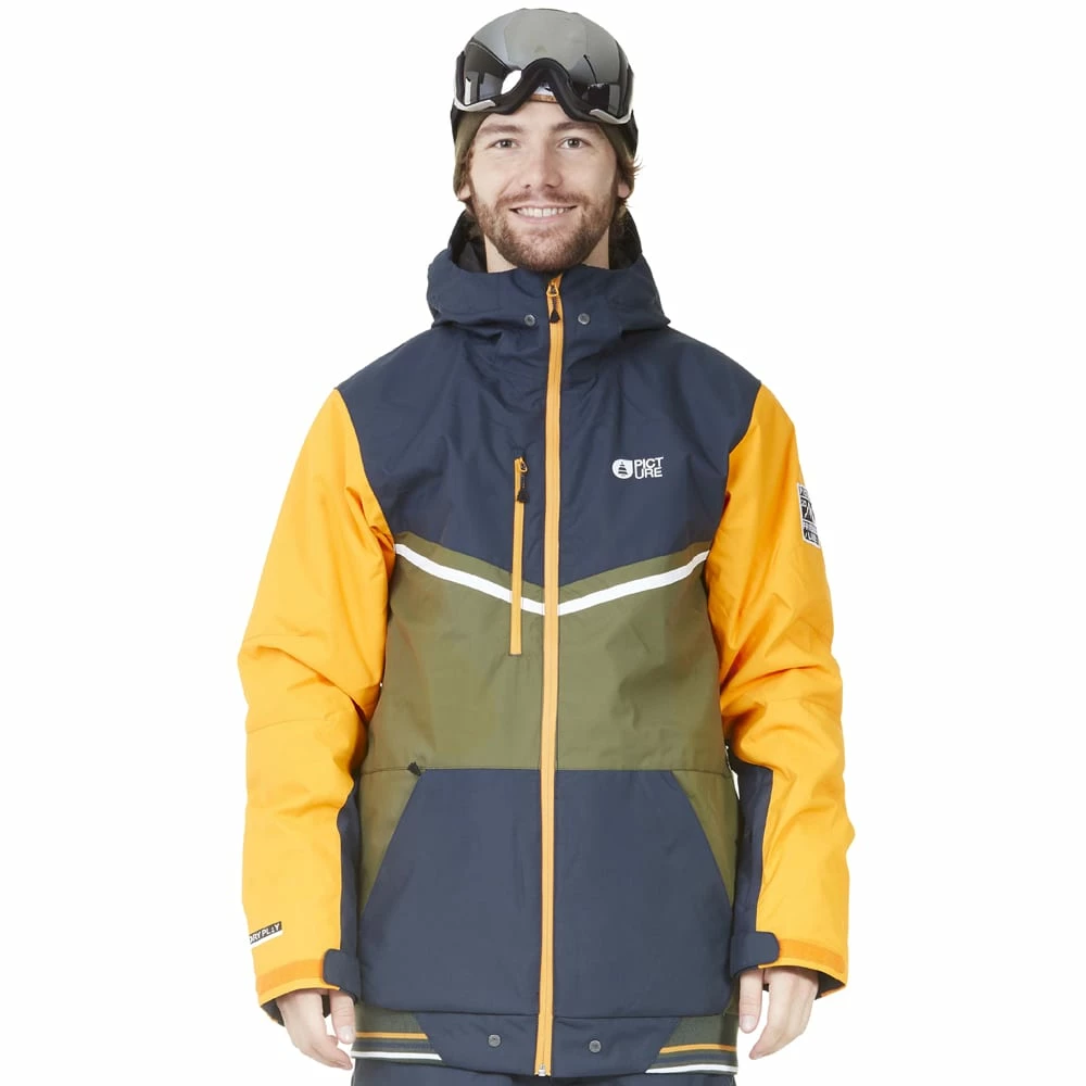 Picture Panel Funtkionsjacke Army Green Dark Blue Herren