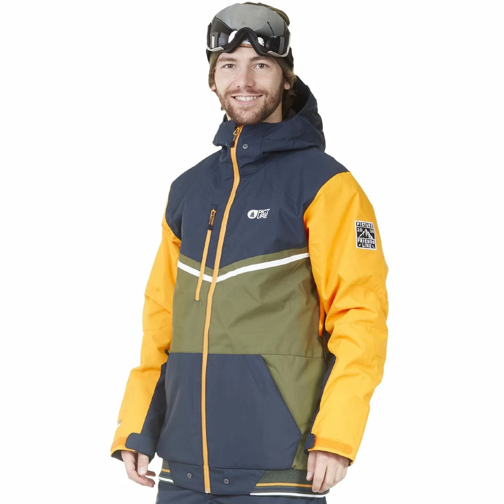 Picture Panel Funtkionsjacke Army Green Dark Blue Herren – Bild 2