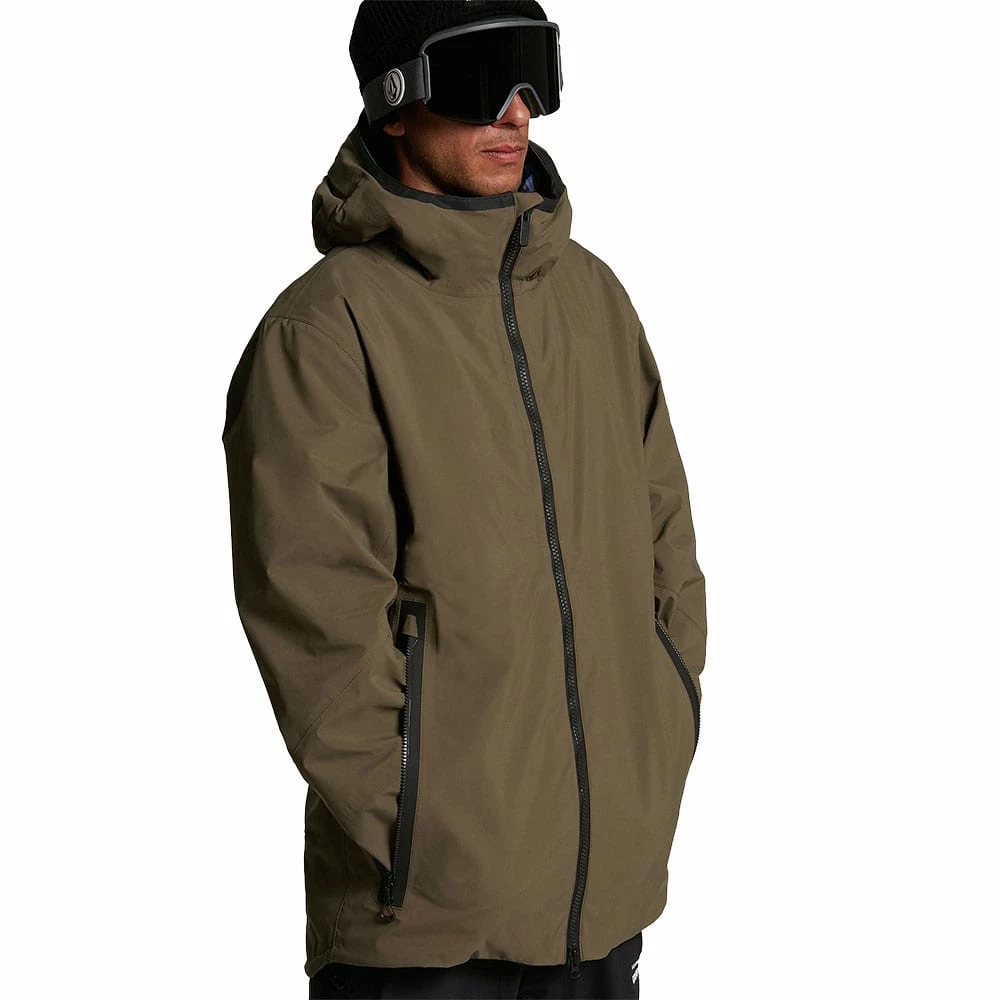 Volcom Owl 3-in-1 Gore-Tex Funktionsjacke Dark Teak Herren – Bild 2