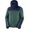Salomon Stormbraver Funktionsjacke Green Gables/Night Sky Herren