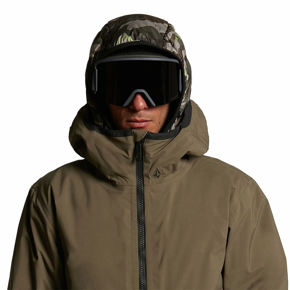 Volcom Owl 3-in-1 Gore-Tex Funktionsjacke Dark Teak Herren – Bild 6