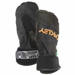 Oakley TC Skull Mitten Lederhandschuhe Blackout Herren