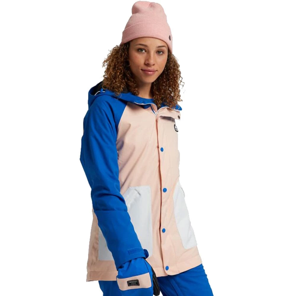 Burton Eastfall Winterjacke Lapis Blue/Peach Melba/Stout White Damen