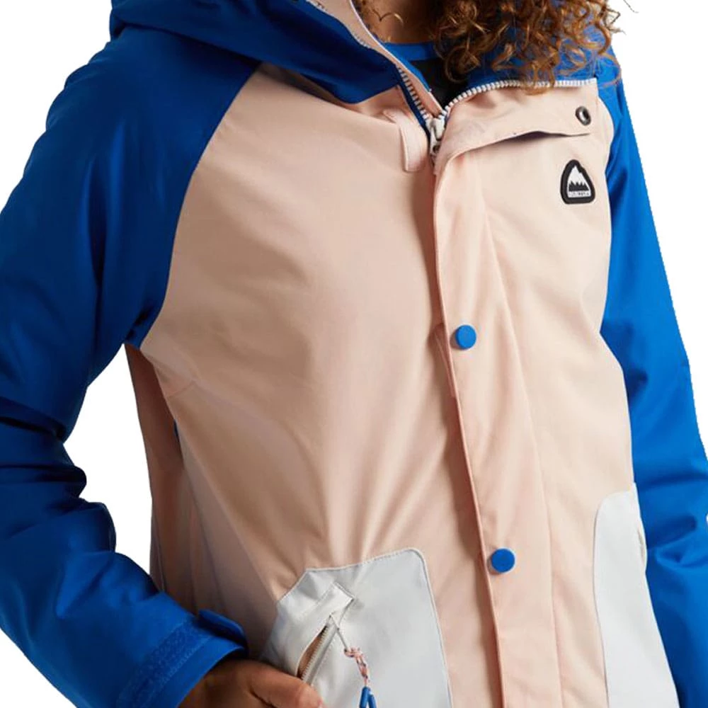 Burton Eastfall Winterjacke Lapis Blue/Peach Melba/Stout White Damen – Bild 4
