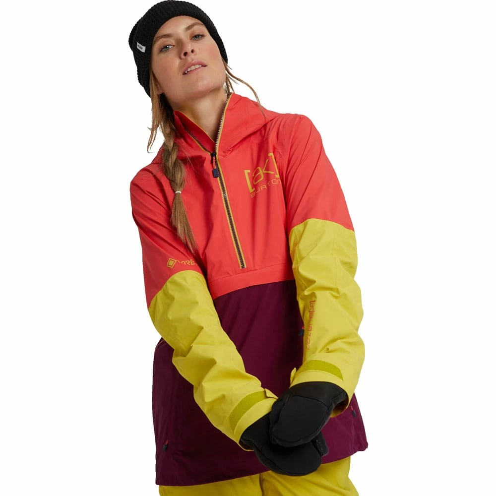 AK Burton Gore-Tex 2L Kimmy Skijacke Hibiscus Pink/Wild Berry/Warm Olive Damen