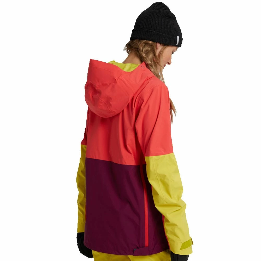 AK Burton Gore-Tex 2L Kimmy Skijacke Hibiscus Pink/Wild Berry/Warm Olive Damen – Bild 5