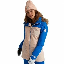 Burton Lelah Snowboardjacke Lapis Blue/Peach Melba Damen