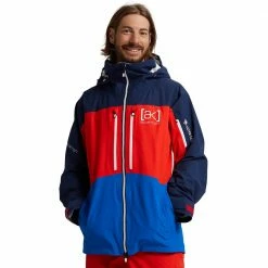 AK Burton Gore-Tex Swash Snowboardjacke Dress Blue/Flame Scarlet/Lapis Blue Herren