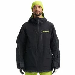 Burton Frostner Skijacke True Black Ripstop Herren
