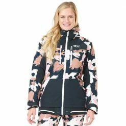 Picture Lander Print Snowboardjacke Pink Painter Damen