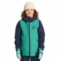 Burton Boys Game Day Skijacke Green-Blue Slate/Dress Blue Kinder