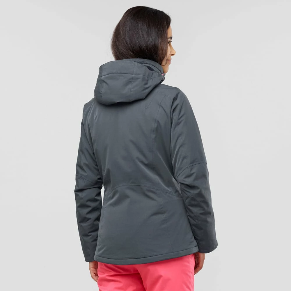 Salomon Fantasy Funktionsjacke Ebony Heather Damen – Bild 2