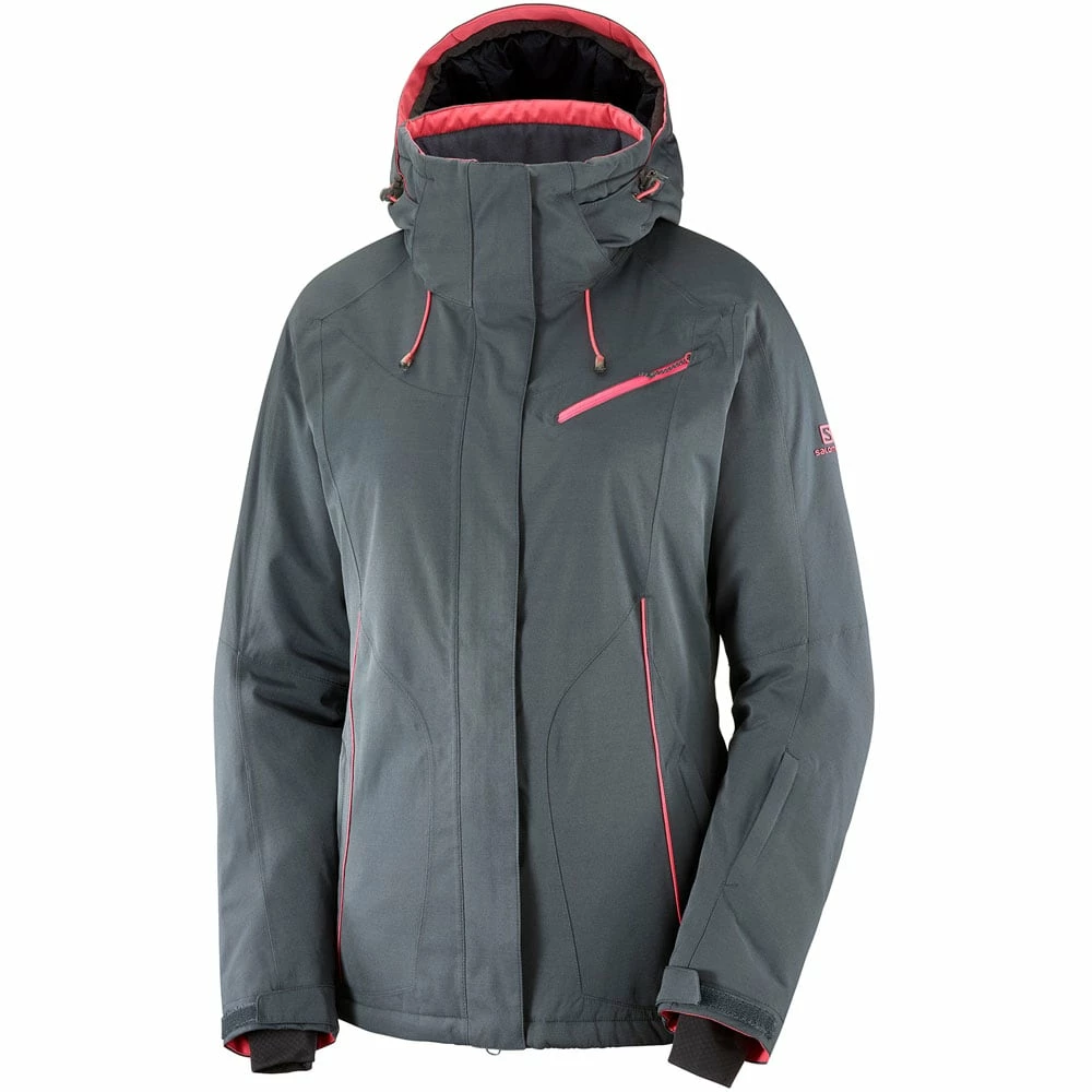 Salomon Fantasy Funktionsjacke Ebony Heather Damen – Bild 3