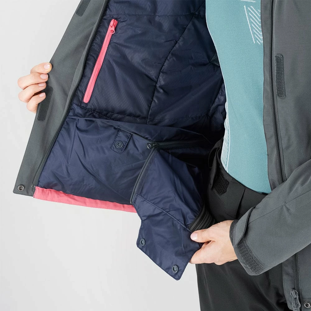 Salomon Fantasy Funktionsjacke Ebony Heather Damen – Bild 5