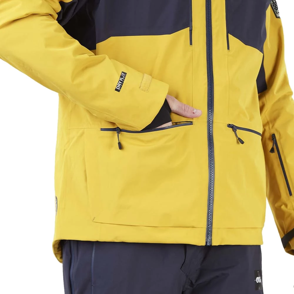 Picture Naikoon Skijacke Safran Herren – Bild 4