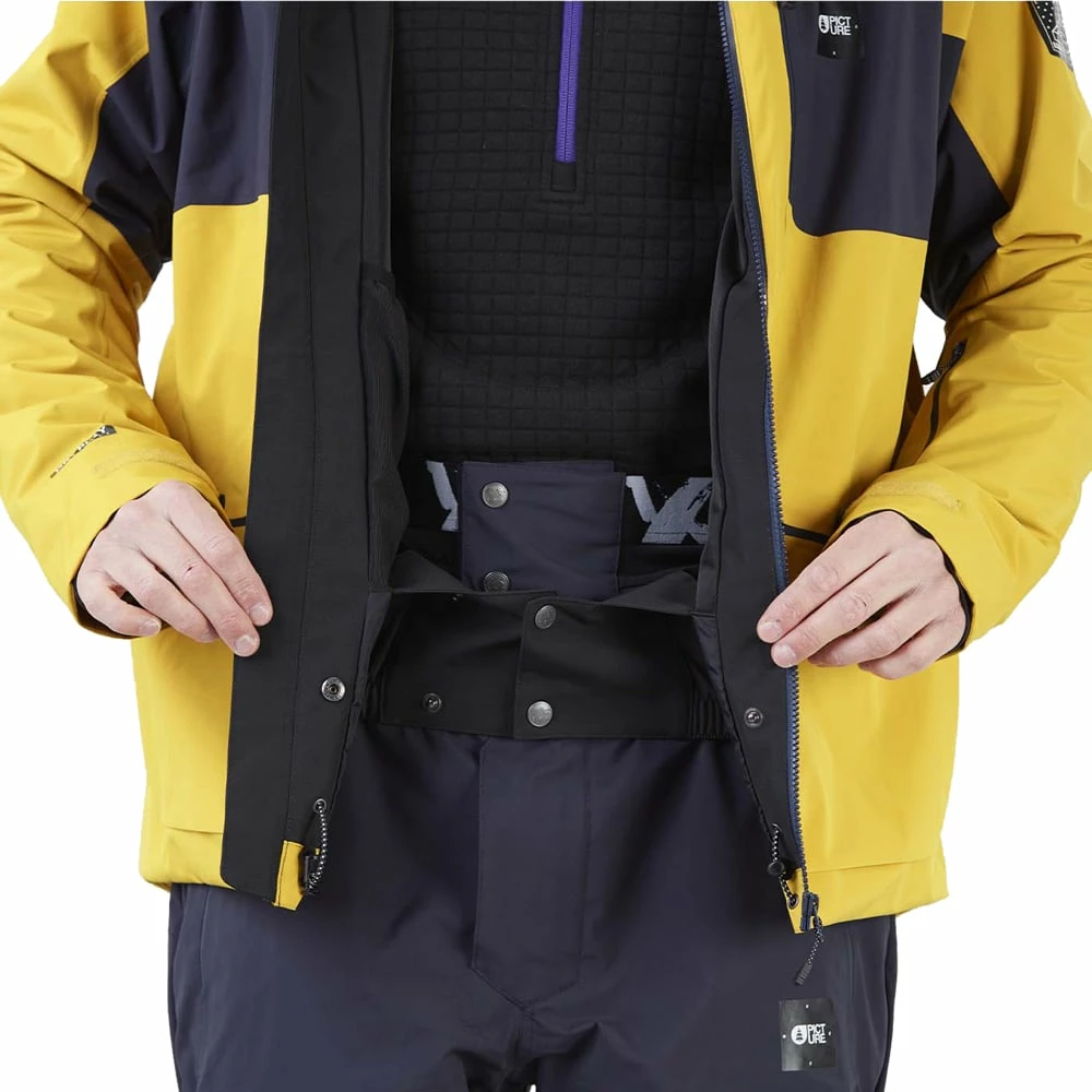 Picture Naikoon Skijacke Safran Herren – Bild 5